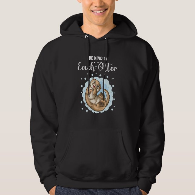 Veste À Capuche Soyez Gentil À Chaque Otter 3 (Devant)