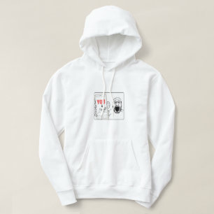 Veste À Capuche Soyjak montre son mème téléphonique