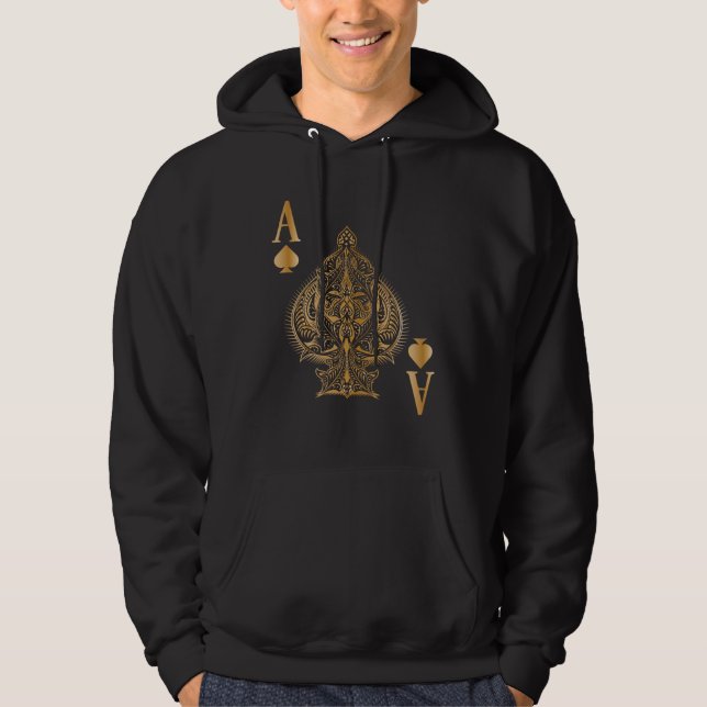 Veste À Capuche Spades Poker Ace Casino (Devant)