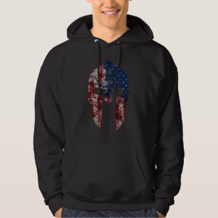 Veste À Capuche Spartiate américain de style de grognement
