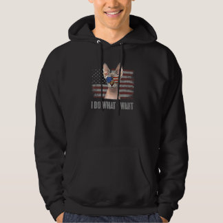 Veste À Capuche Sphynx Chat Je Fais Ce Que Je Veux Retro Usa Funny