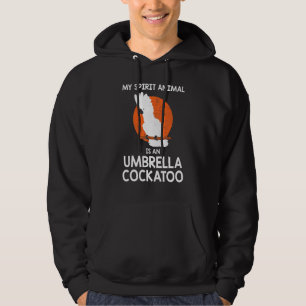 Veste À Capuche Spirit Animal Parrot Umbrella Cockatoo