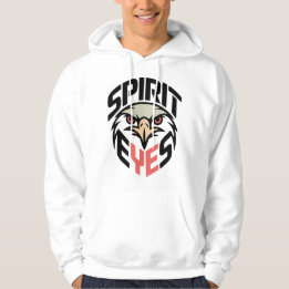 Veste À Capuche Spirit Eyes Hoodie – Bold Eagle Mascot Design for