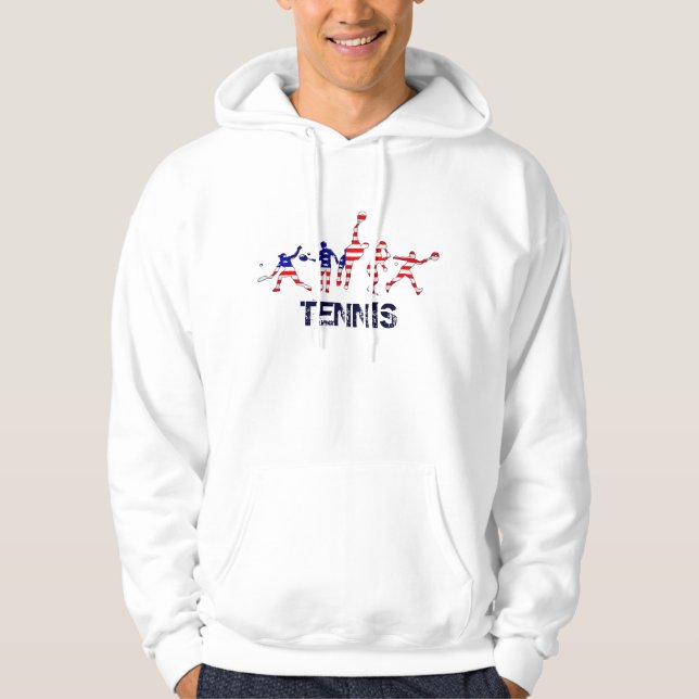 Veste À Capuche Sports des Etats-Unis - tennis de joueurs de (Devant)