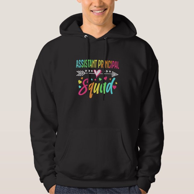 Veste À Capuche Squad du directeur adjoint Enseignant de rentrée s (Devant)