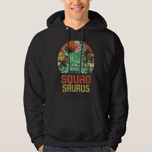 Veste À Capuche Squadsaurus Rex Dinosaur Squad Saurus Family Match (Devant)