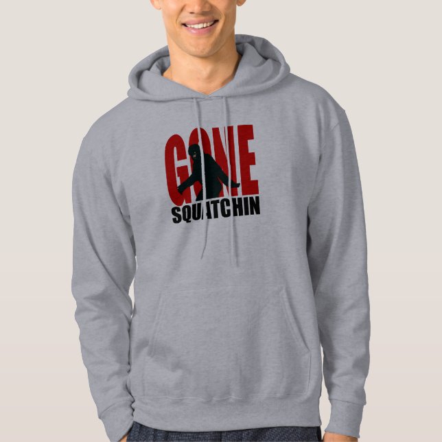 Veste À Capuche Squatchin allé (rouge et noir) (Devant)