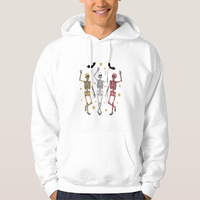 Veste À Capuche Squelette dansant Halloween (Devant)