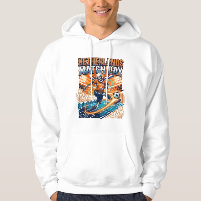 Veste À Capuche Squelette de la journée de match des Pays-Bas Stri (Devant)