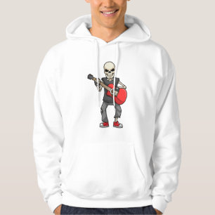 Veste À Capuche Squelette en musique avec guitare