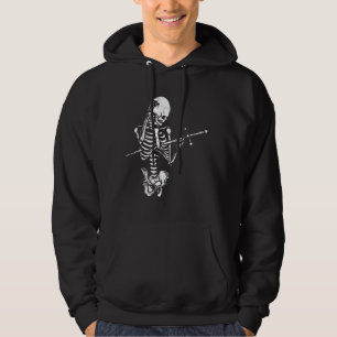 Veste À Capuche Squelette Stab épée Halloween Éffrayants os Squele