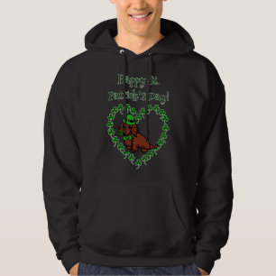 Veste À Capuche St Patrick S Day Red Long Dachshund
