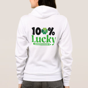 Veste À Capuche St. Patrick's Day cent pour cent chanceux -61101