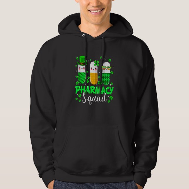 Veste À Capuche St Patrick's Day Funny Pharmacy Squad Leprechaun P (Devant)