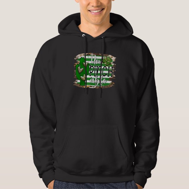 Veste À Capuche St Patrick's Day Magiquement Un Pinch Able Cactus  (Devant)