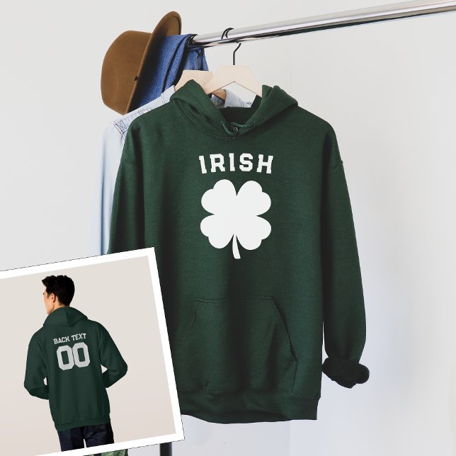 Veste À Capuche St. Patrick's Game Day avec votre nom et votre num (Créateur téléchargé)