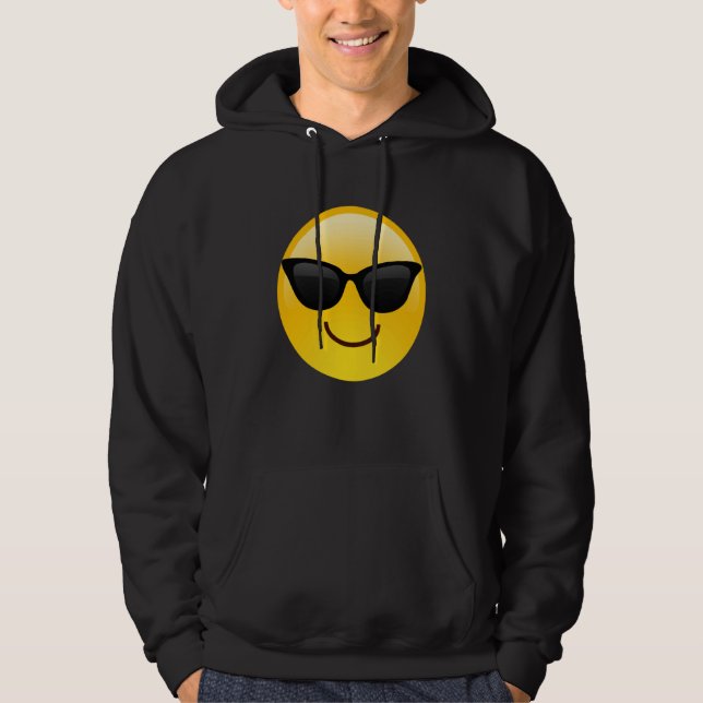 Veste À Capuche Stand Out with a Smile Awesome Smiling Face Shades (Devant)