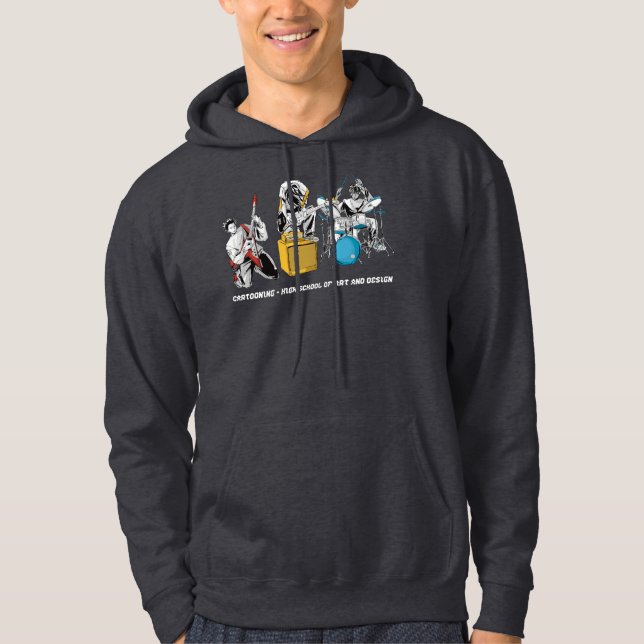 Veste À Capuche Star de Rock ET Logo (Devant)