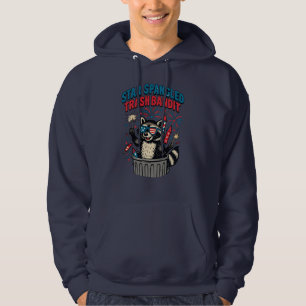 Veste À Capuche Star Spanglisé Trash Bandit Patriotic Racoon