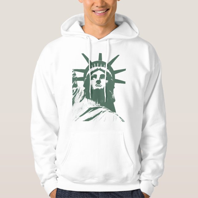 Veste À Capuche Statue de la Liberté Sweatshirt New York Chemise (Devant)