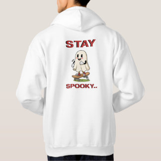 Veste À Capuche Stay Spooky Cute Retro Ghost Skateboard
