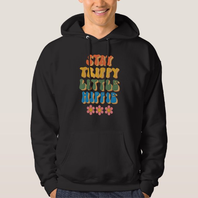 Veste À Capuche Stay Trippy Little Hippie Groovy Daisy Positive Mi (Devant)