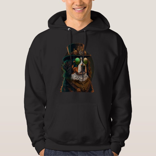 Veste À Capuche Steampunk Bernese Mountain Chien 1 (Devant)