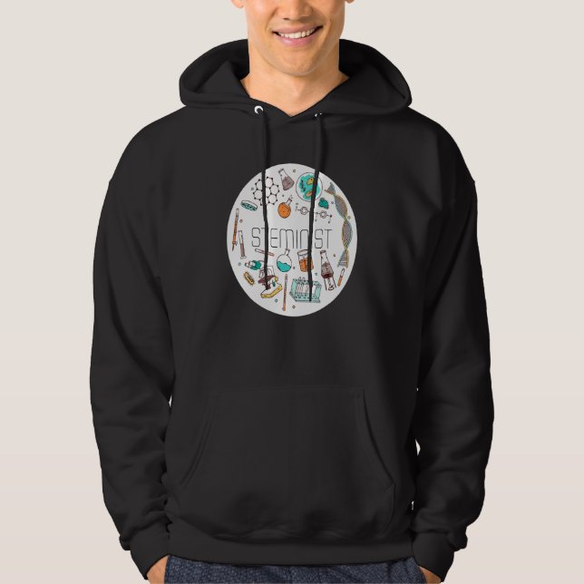Veste À Capuche Stéiniste Science Technologie Génie Math Stem (Devant)