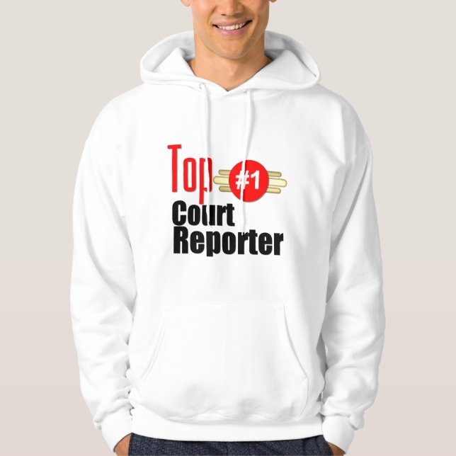 Veste À Capuche Sténographe judiciaire supérieur (Devant)