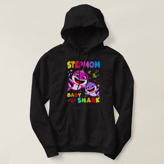 Veste À Capuche StepMom Shark Stepmaman Shark Famille de requins F (Design devant)