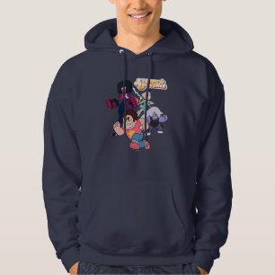 Veste À Capuche Steven Universe   Crystal Gem Group Action