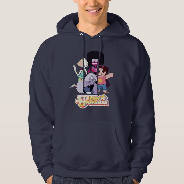 Veste À Capuche Steven Universe | Crystal Gem Group Huddle (Devant)