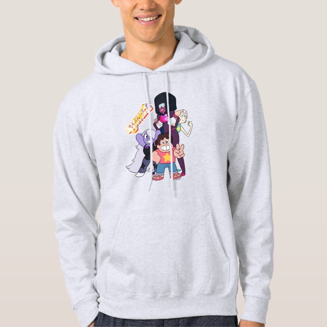 Veste À Capuche Steven Universe | Pose du groupe Crystal Gem (Devant)