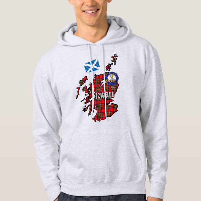 Veste À Capuche Stewart Clan Badge (Devant)