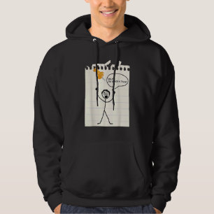 Veste À Capuche Stick Man Silly Stuff Black Short Sleeve for Men
