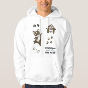 Veste À Capuche Stick Pack chic avec pattes de chiot Husky Chig