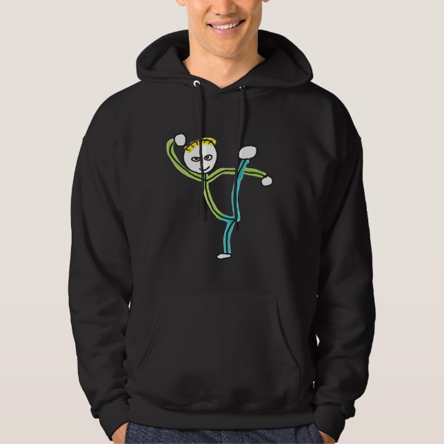 Veste À Capuche Stickman Kung Fu (Devant)