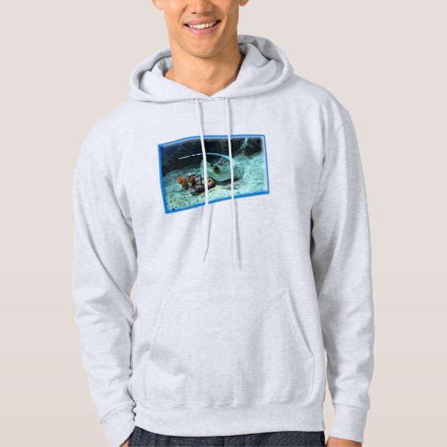 Veste À Capuche Stingray en mouvement - Design photographique | (Devant)