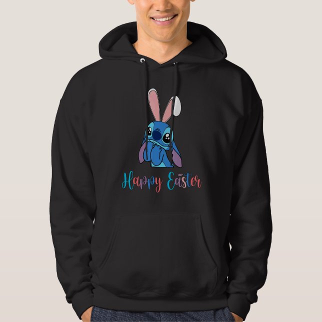 Veste À Capuche Stitch Avec Lapin De Pâques Joyeux Pâques (Devant)