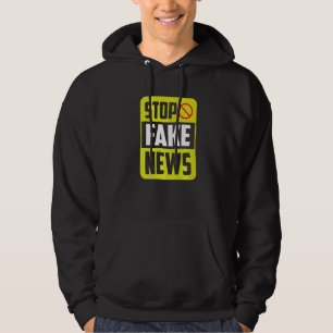 Veste À Capuche Stop Fake News Presse Liberté Droits Journalisme J