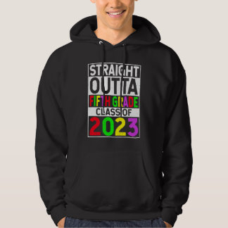Veste À Capuche Straight Outta Fifth Grade 2023 Graduation 5th Gra