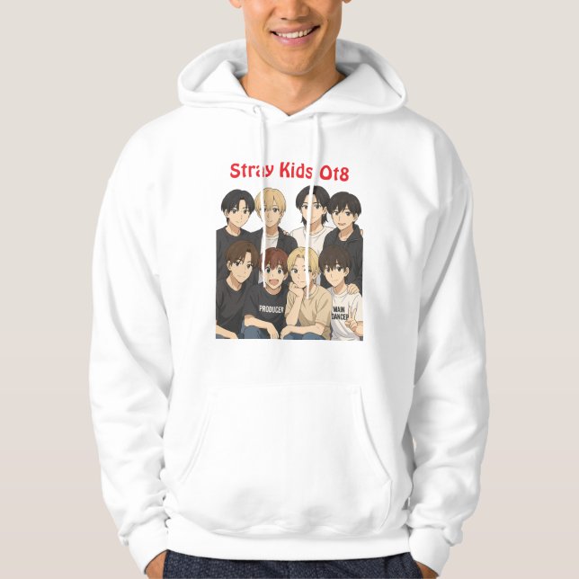 Veste À Capuche Stray Kids Ot8 Hoodies (Devant)