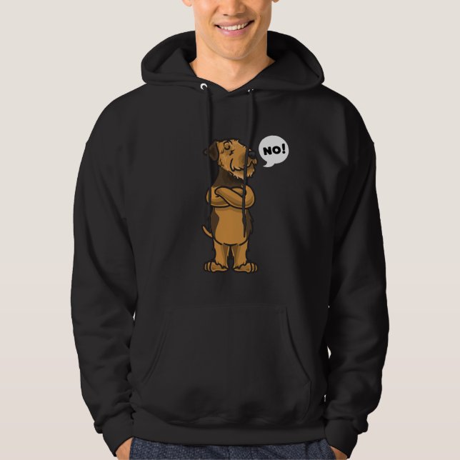 Veste À Capuche Stubborn Airedale Terrier Dog (Devant)
