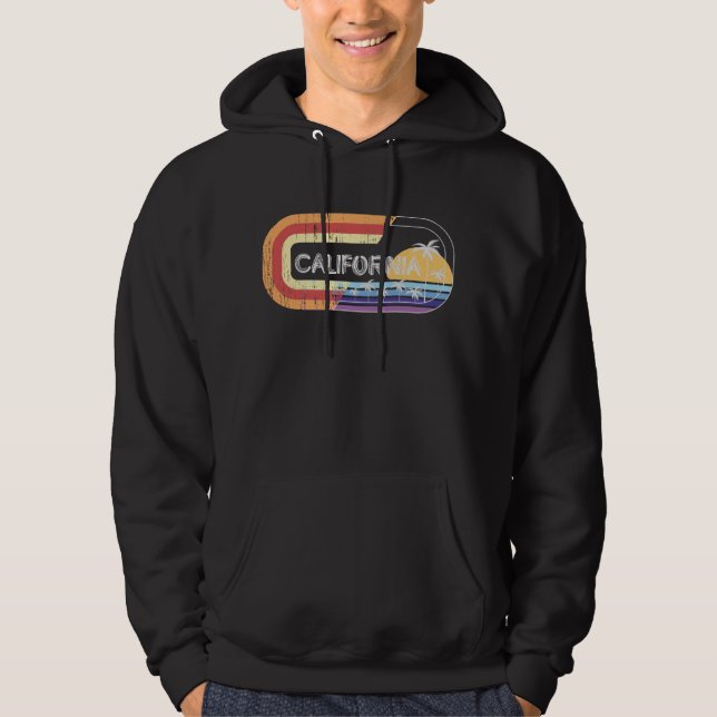 Veste À Capuche Style California Retro Strewear (Devant)