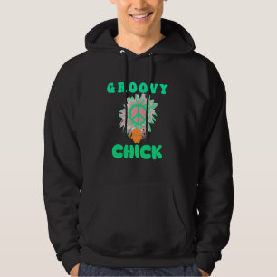 Veste À Capuche Style Hippie Vert super Nouveauté, Signes de paix,