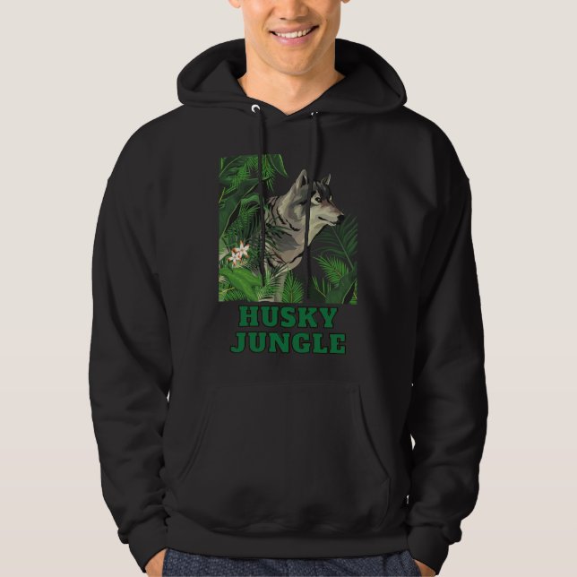 Veste À Capuche Style Husky Green Jungle (Devant)
