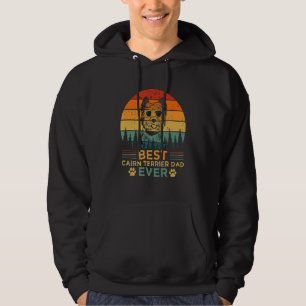 Veste À Capuche Style Rétro Best Cairn Terrier Papa Jamais père D