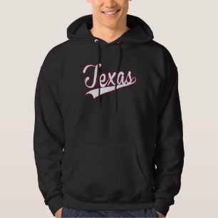 Veste À Capuche Style rétro couleur blanche Texas State Texas