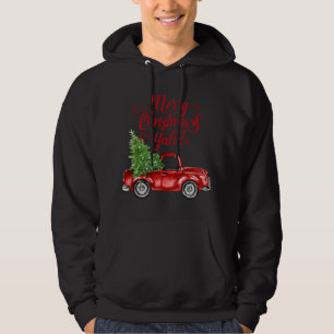 Veste À Capuche Style vintage Camion Rouge Joyeux Noël Y'all