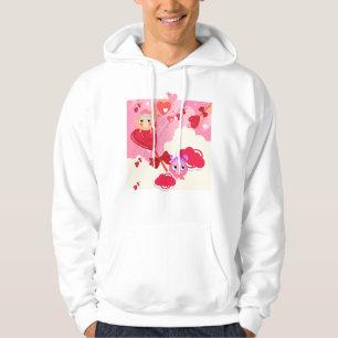 Veste À Capuche Sucettes Cupid et amis Cœur doux